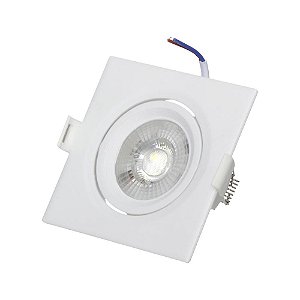 Luminária Spot Quadrada Branco 5W 6500K Western