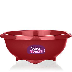 Tigela Bowl Plástico Multiuso Vermelho 2,4L SR314/3 Sanremo