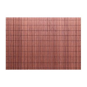 Lugar Americano de Bambu Pratico Esteira Marrom 30x45Cm Lyor