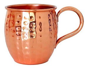 Caneca Moscow Mule Original 100% Cobre 500ml Martelada