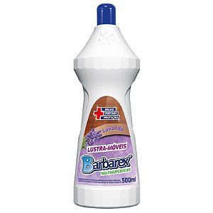 Lustra Móveis Brilho Proteção 3 em 1 Lavanda 500ml Barbarex