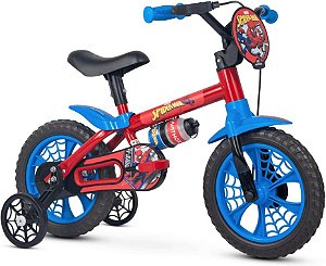 Bicicleta Infantil Menino Spider Marvel Aro 12 Homem Aranha