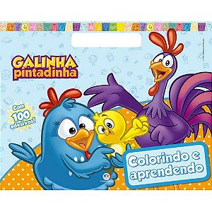 Livro Galinha Pintadinha Colorindo e Aprendendo 48 Pag. 35Cm