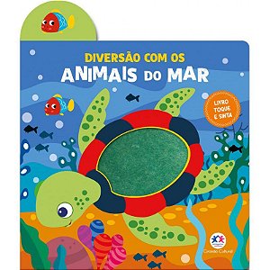 Livro Diversão Com os Animais do Mar 10 Pag. Com Texturas