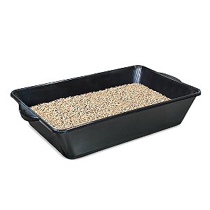 Bandeja Sanitária de Areia Preta Animais Super Gatos 12 Lts