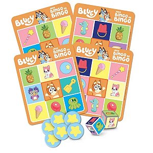 Jogo de Tabuleiro Bingo Da Bingo Bluey Desenho Disney  Elka