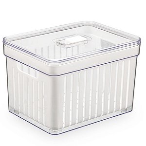 Organizador de Alimentos e Frutas 3,8 Lts 18,5 Cm Com Cesta