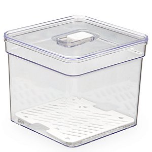 Organizador de Alimentos e Frutas 2,8 Litros 14 Cm Com Tela