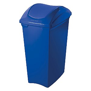 Lixeira Seletiva Azul Res. Papel 40 Litros Tampa Basculante