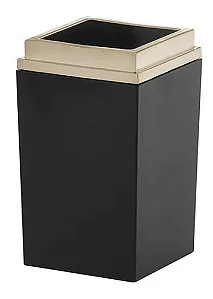 Dispenser Porta Escova  Preto Quadratta