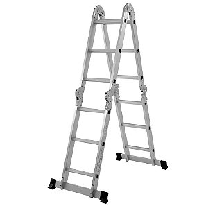 Escada de Aluminio MultiFuncional 4X3 MOR