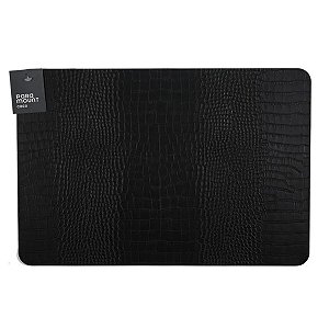 Lugar Americano Resistente Premium Croco 45x30 cm Preto