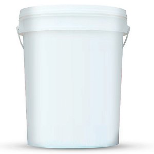 Balde 22 Lts Plástico Natural Alimentício Com Tampa e Alça