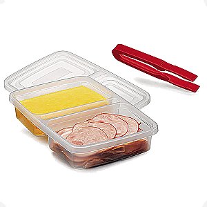 Porta Frios Organizador Plástico C/ Pinça Pratico Higiênico
