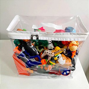 Bloco Organizador Para Brinquedos Transparente 30X15X30 CM