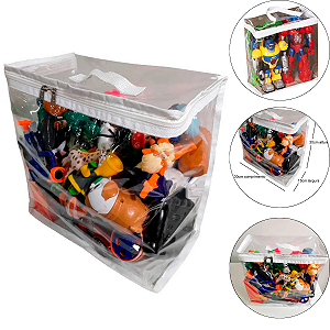 Bloco Organizador Para Brinquedos Transparente 30X15X30 CM