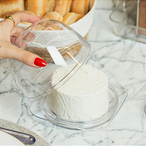 Queijeira Com Tampa Porta Queijo Suporte de Frios Bpa free