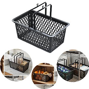 Cesto Para Pregadores e Prendedores de Roupa Cor Preto 4 Lts