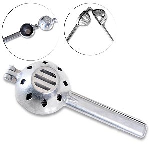 Espremedor Manual De Frutas Laranja Em Alumínio Cinza 22x7cm