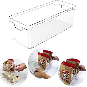 Organizador Multiuso Clear 37 x 15 x 13 cm Natural OC 600