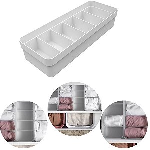 Organizador Para Gavetas Colmeia Grande Meias Logic Cor Branco