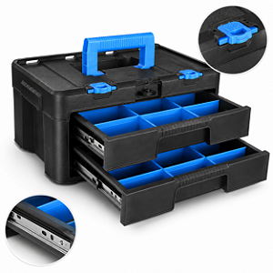 Organizador Modular Ultra Box 7004 Com Gavetas Trilho 7004