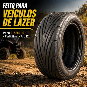 Pneu 215/40-12 Scooter Off Road Perfil Fino 4 Lonas Onetools
