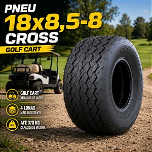 Pneu 18x8,5-8 Golf Cart Veículo de lazer 4 Lonas Onetools