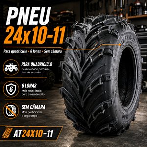 Pneu 24x10-11 Aro 11 Quadriciclo Off Road  6 Lonas Onetools