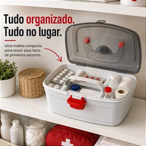 Maleta Primeiros Socorros P Organizadora Emergência 23cm