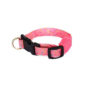 Coleira P/ Cachorro Rosa P 15mm 40cm My Pet