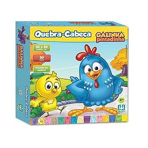 Brinquedo Educativo Quebra Cabeça Galinha Pintadinha 30 Pçs