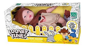 Boneca Infantil Reborn Looney Tunes Taz Mania 430 Super Toys