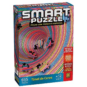 Quebra Cabeça P655 SMART PUZZLE - Túnel das Cores 04051 Grow