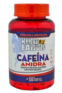 CAFEÍNA ANIDRA 120 CÁPSULAS - KING EARTH