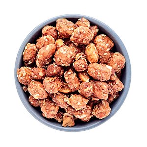 AMENDOIM CARAMELIZADO COM GERGELIM