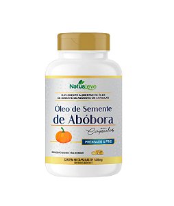 ÓLEO DE SEMENTE DE ABÓBORA 1400MG 60 CÁPSULAS - NATUSLEVE
