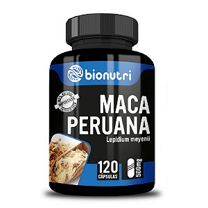 MACA PERUANA 500MG 120 CÁPSULAS - BIONUTRI