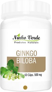 GINKGO BILOBA 500MG 60 CÁPSULAS - NINHO VERDE