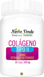 COLÁGENO TIPO 2 500MG 60 CÁPSULAS - NINHO VERDE