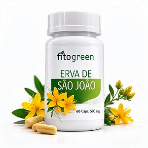 ERVA DE SÃO JOÃO 500MG 60 CÁPSULAS - NINHO VERDE/FITOGREEN