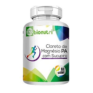 CLORETO DE MAGNÉSIO COM SUCUPIRA 500MG 60 CÁPSULAS - BIONUTRI