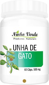 UNHA DE GATO 500MG 60 CÁPSULAS - NINHO VERDE