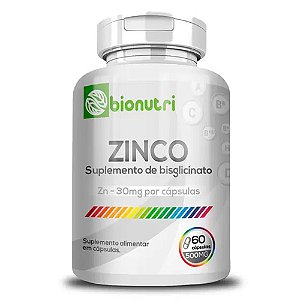 ZINCO 500MG 60 CÁPSULAS - BIONUTRI