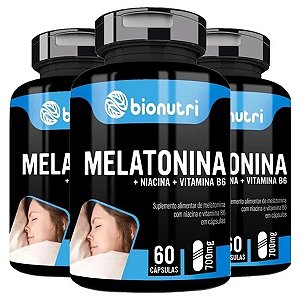 MELATONINA 500MG 60 CÁPSULAS - BIONUTRI