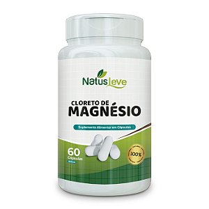 CLORETO DE MAGNÉSIO 500MG 60 CÁPSULAS - NATUSLEVE