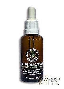 ÓLEO DE MACADÂMIA 100% PURO 60ML - BELA VISTA