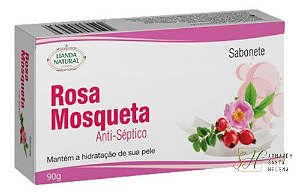 SABONETE NATURAL DE ROSA MOSQUETA 90G - LIANDA NATURAL