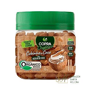 CUBINHOS DE COCO ORGÂNICO 90G - COPRA