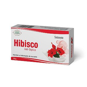 SABONETE NATURAL DE HIBISCO 90G - LIANDA NATURAL